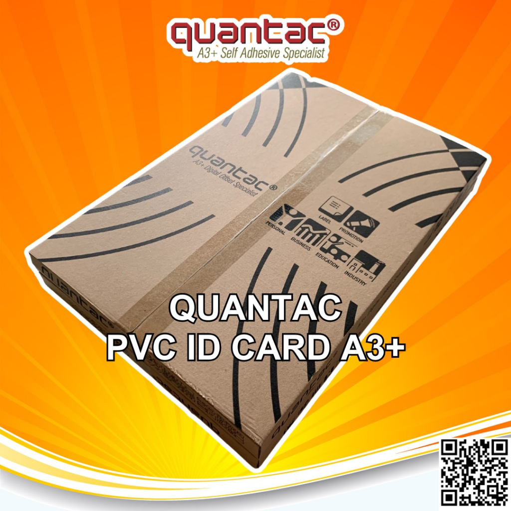 Quantac PVC Card Print Laser Toner A3+ ID Card 3 Layers 25 Set PET Instant - Pack