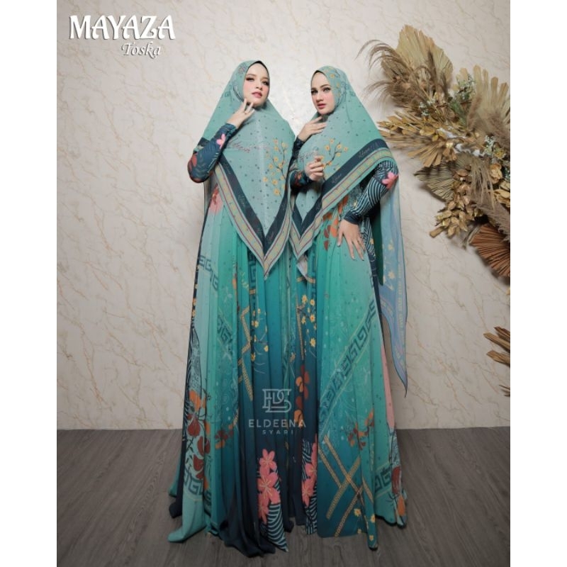 Mayaza series set gamis syari original brand by eldeena syari