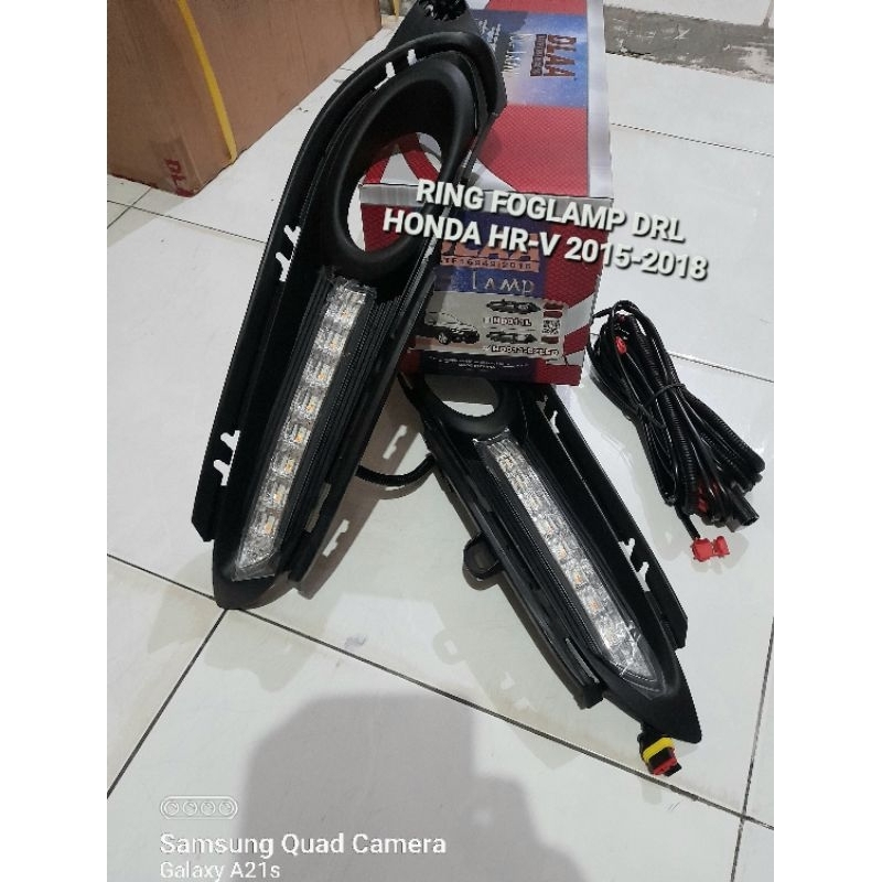 FOGLAMP LAMPU BEMPER DRL MOBIL HONDA HRV TAHUN 2015-2018 DRL LED HD011