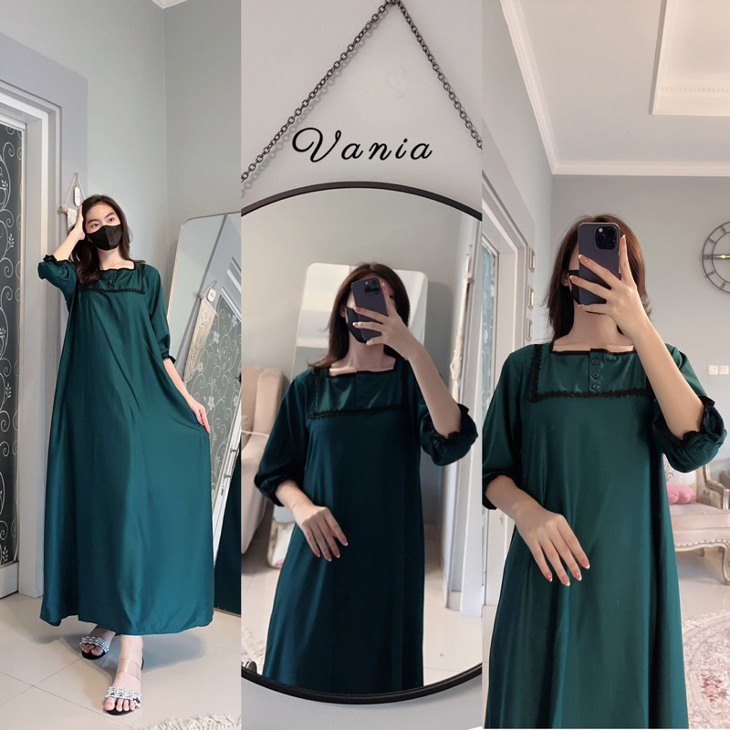 Daster Arab Fairuz VANIA Midi Dress Premium Twill Ori