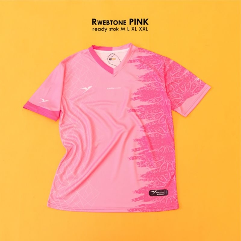[ ANAK & DEWASA ] BAJU RWEBTONE PINK BAJU RWEBTONE KAOS BADMINTON VOLLY GOWES IMPORT PINGPONG JERSEY