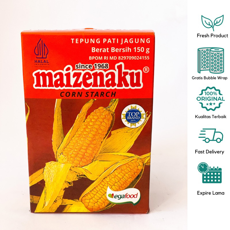 

Maizenaku Tepung Pati Jagung Corn Starch Kemasan 100gr - 300gr