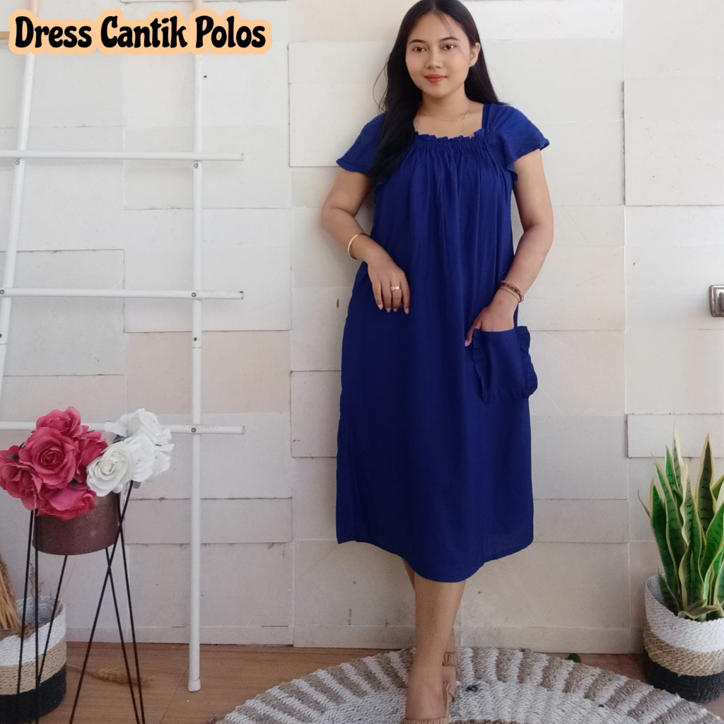 DRESS CANTIK POLOS