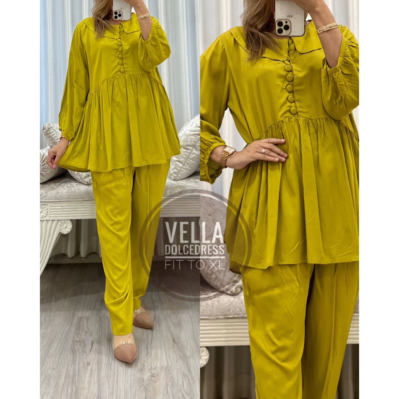 Daster Arab Dolce VELLA Setelan Rayon Busui Friendly