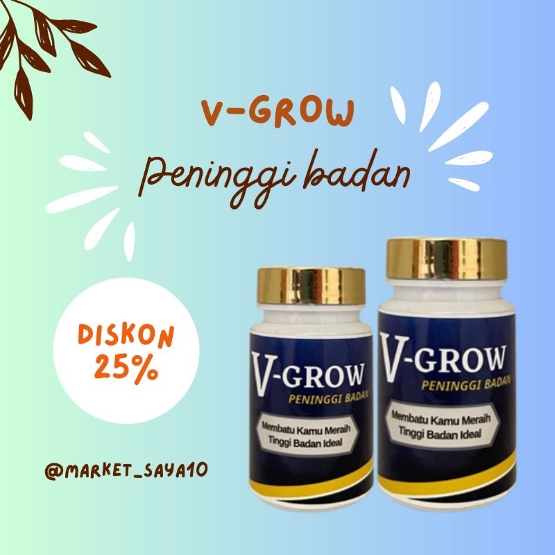 [ COD ] V-GROW Kapsul Peninggi Badan Alami Herbal Dan ampuh