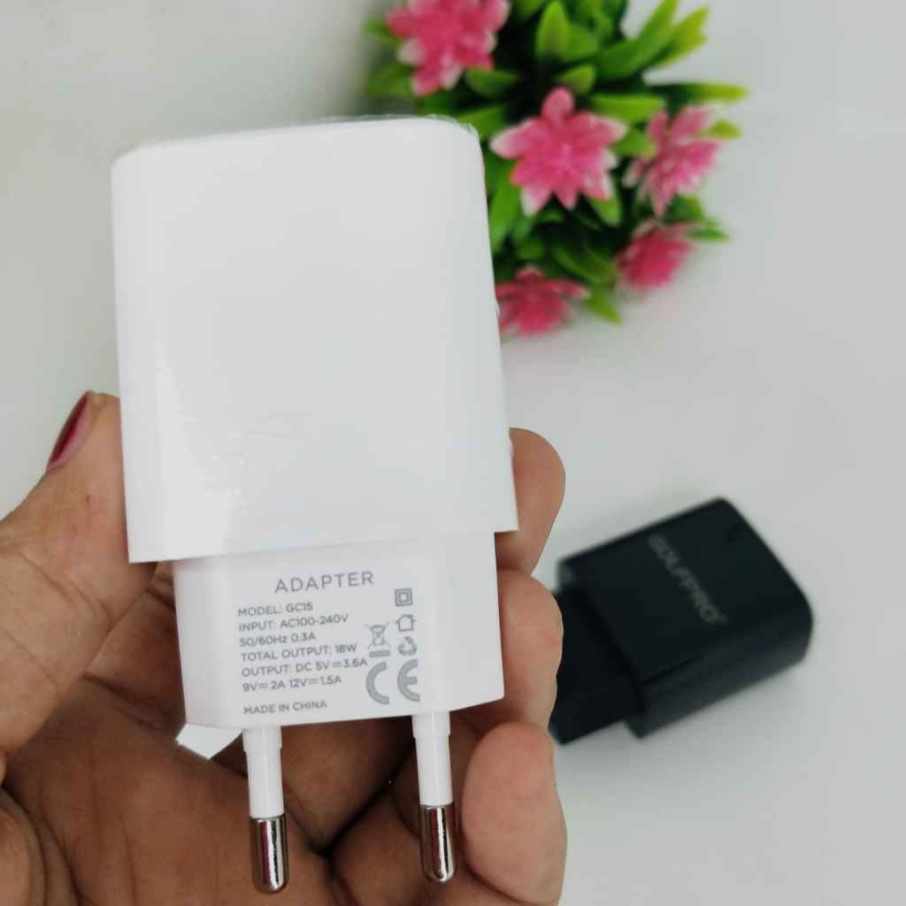 MINIGO TRAVEL ADAPTOR GOLF GC15 VOOC QUICK CHARGER3.0 1PORT USB 18W 3.6A SMART POWER CHARGER