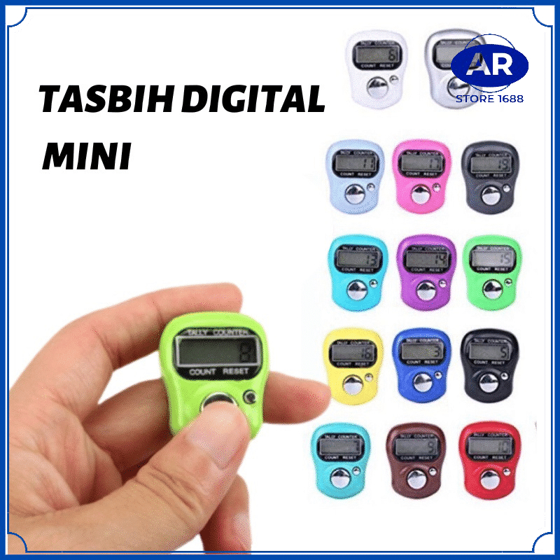 AR TASBIH DIGITAL MINI / ALAT HITUNG MANUAL DIGITAL / TALLY COUNTER