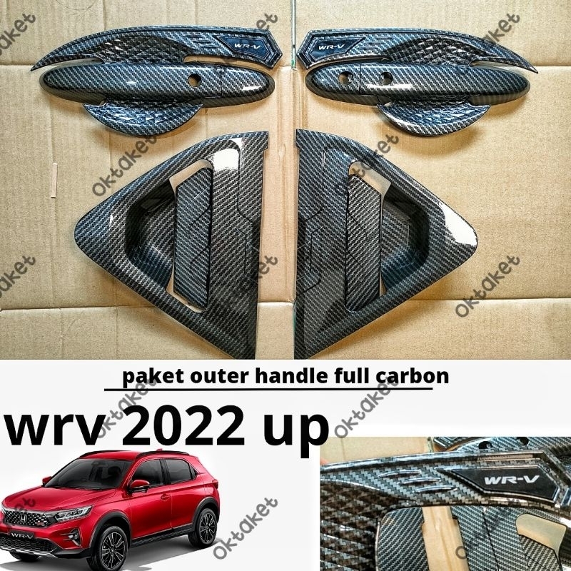 paket outer handle depan belakang Honda WRV 2022 2023 2024 Full Carbon