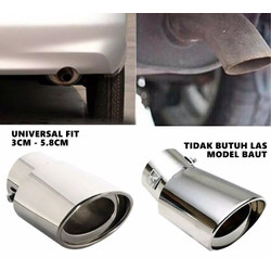 Muffler Cutter Cover Sambungan Ujung Knalpot Universal Racing