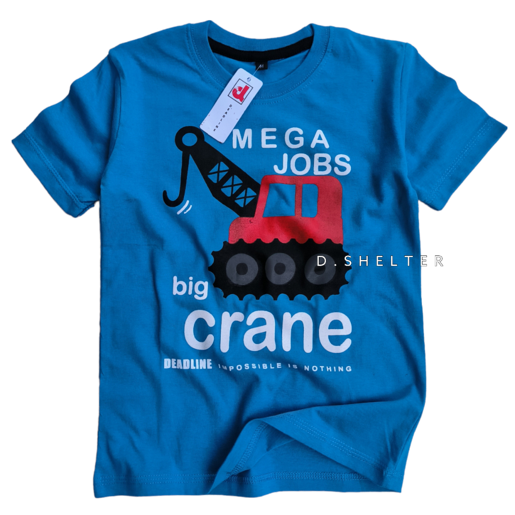 KAOS DISTRO ANAK DEADLINE TURQISH CRANE / D.SHELTER