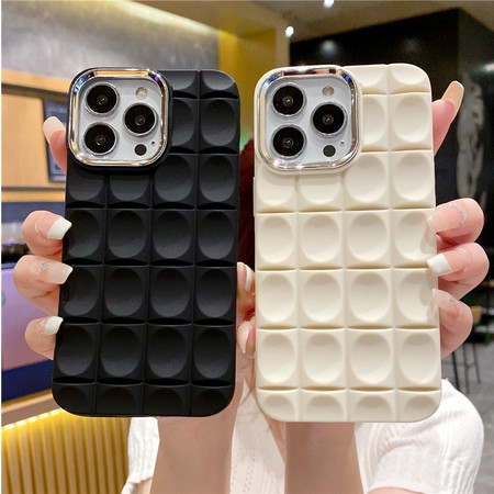 Korean 3D Chocolate Cube Case IPhone 7 8 PLUS SE 2 3 X XR 11 PRO MAX 12 PRO MAX