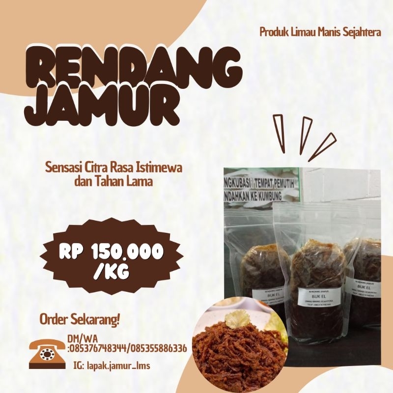 

Rendang Jamur Tiram