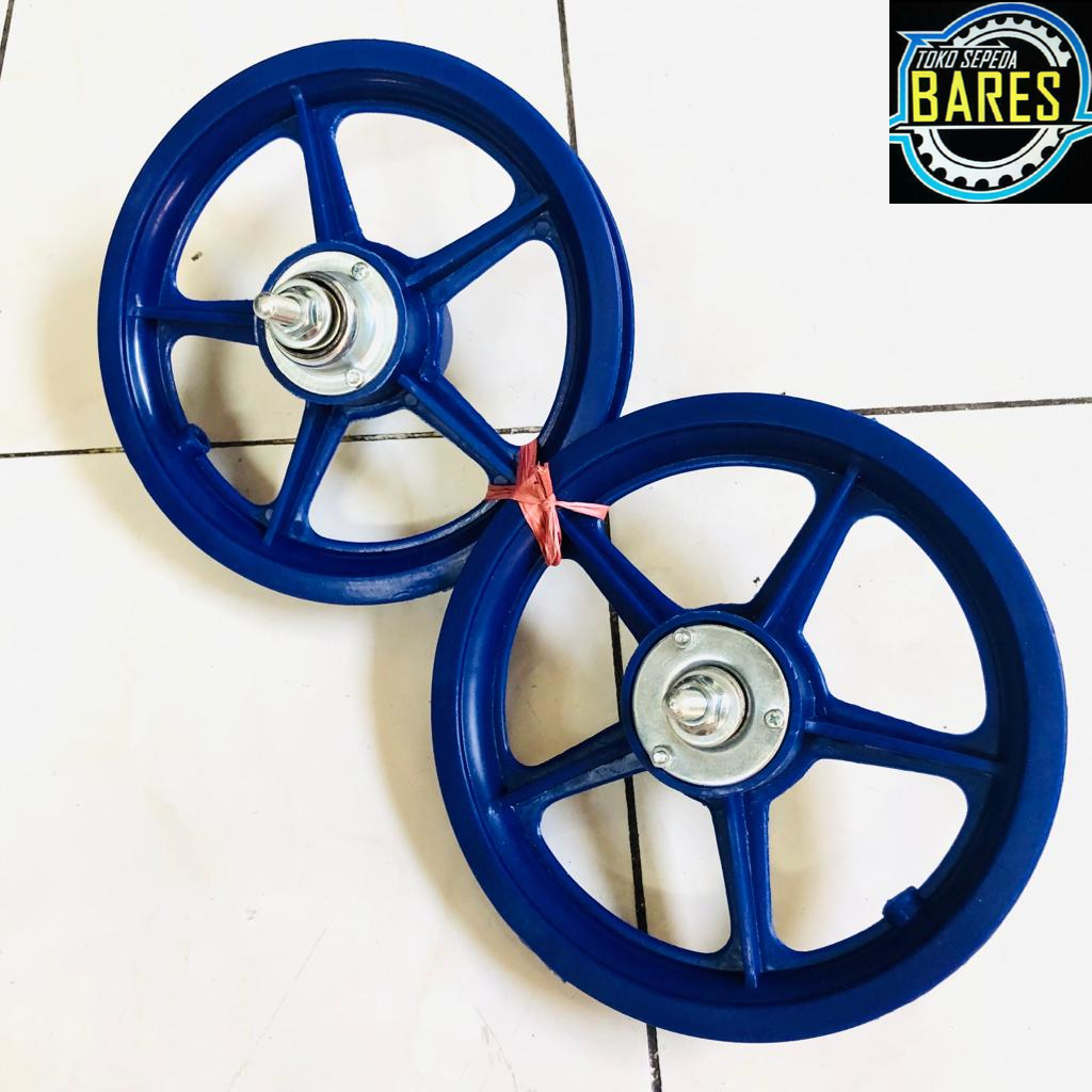 Roda Velg Sepeda BMX / Mini Anak 12 / Wheel Set Bintang / Racing