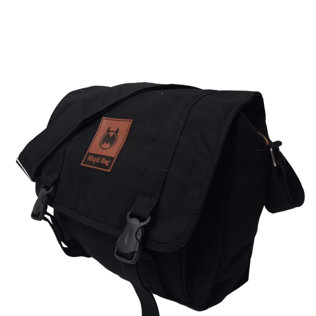 TAS SELEMPANG KANVAS TAS KANVAS SLING BAG TAS MESSENGER TAS KULIAH TAS HANGOUT TAS PRIA SELEMPANG