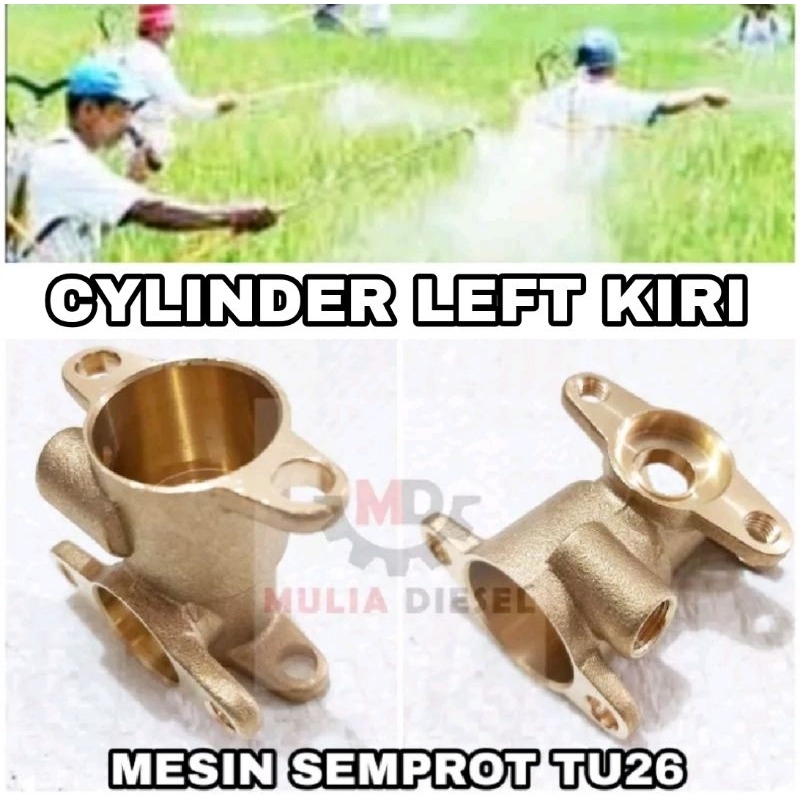 Cylinder Left Kiri Blok Mesin Semprot Sprayer Hama Racun TU26 TU 26