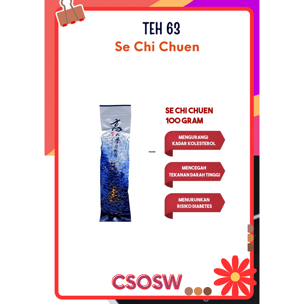 

Teh 63 Se Chi Chuen 100 gram