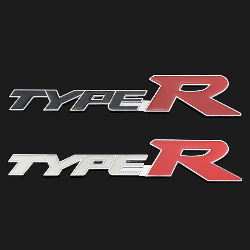 Emblem Type-R TypeR 3D Bahan Metal Untuk Honda Civic Xr-V Hr-V Accord