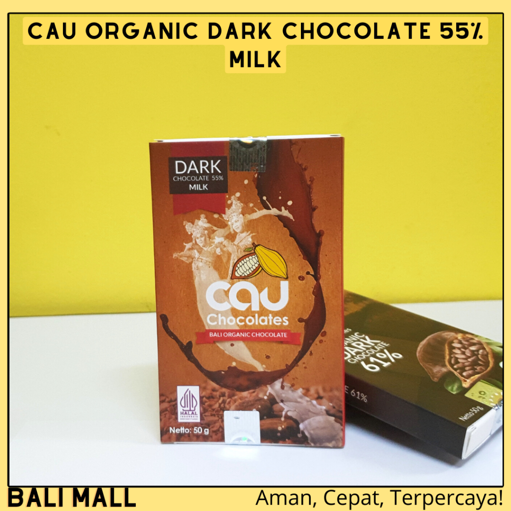 

Cau Chocolate Organic Dark Chocolate 55% Milk 50gr