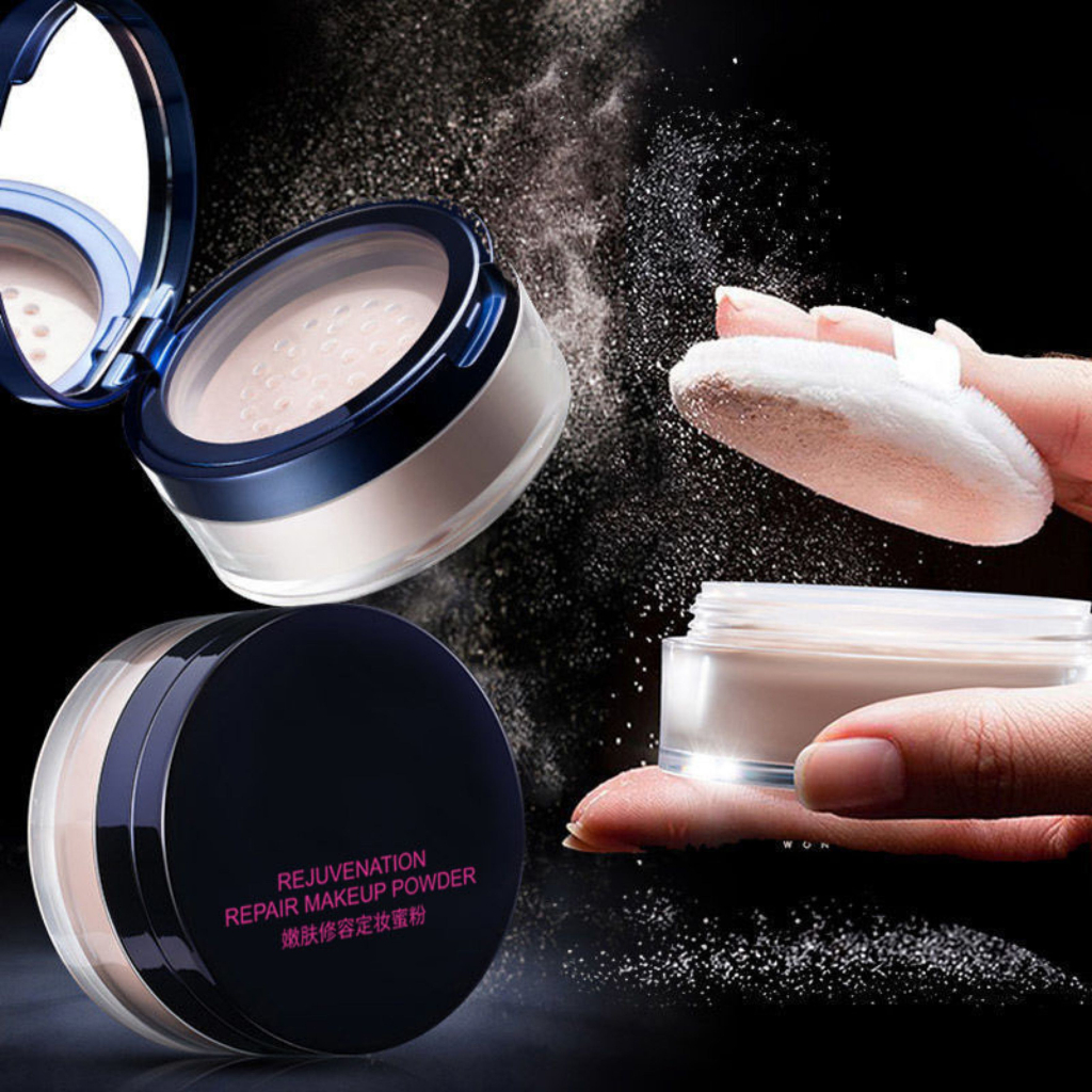 Loose Powder Bedak Tabur Rejuvenation Repair Make Up Look Calm