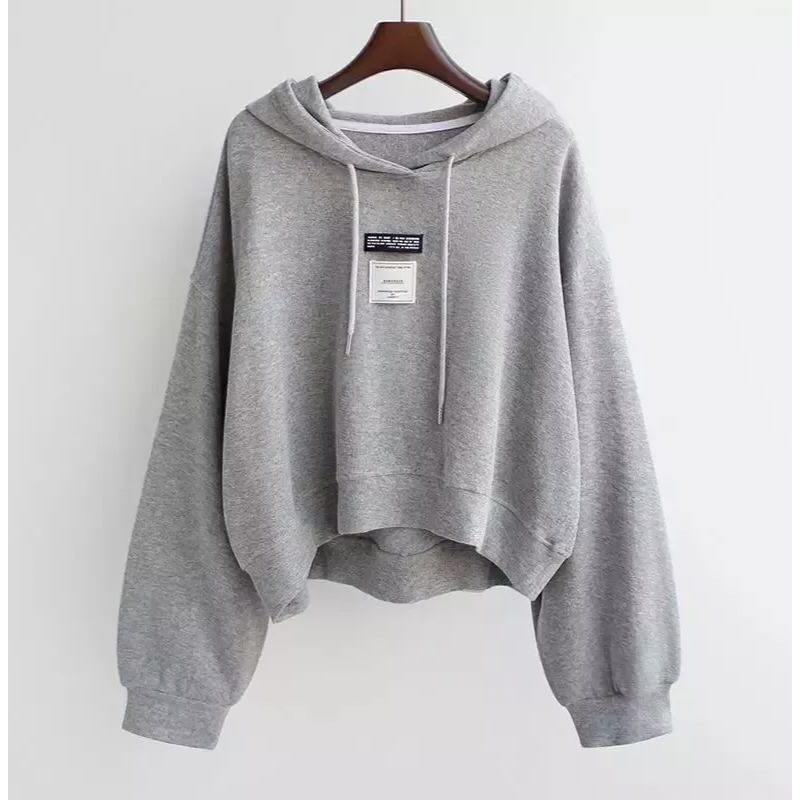Hoodie Outerwear Sweter Wanita Basic Korean Style Hoodie wanita