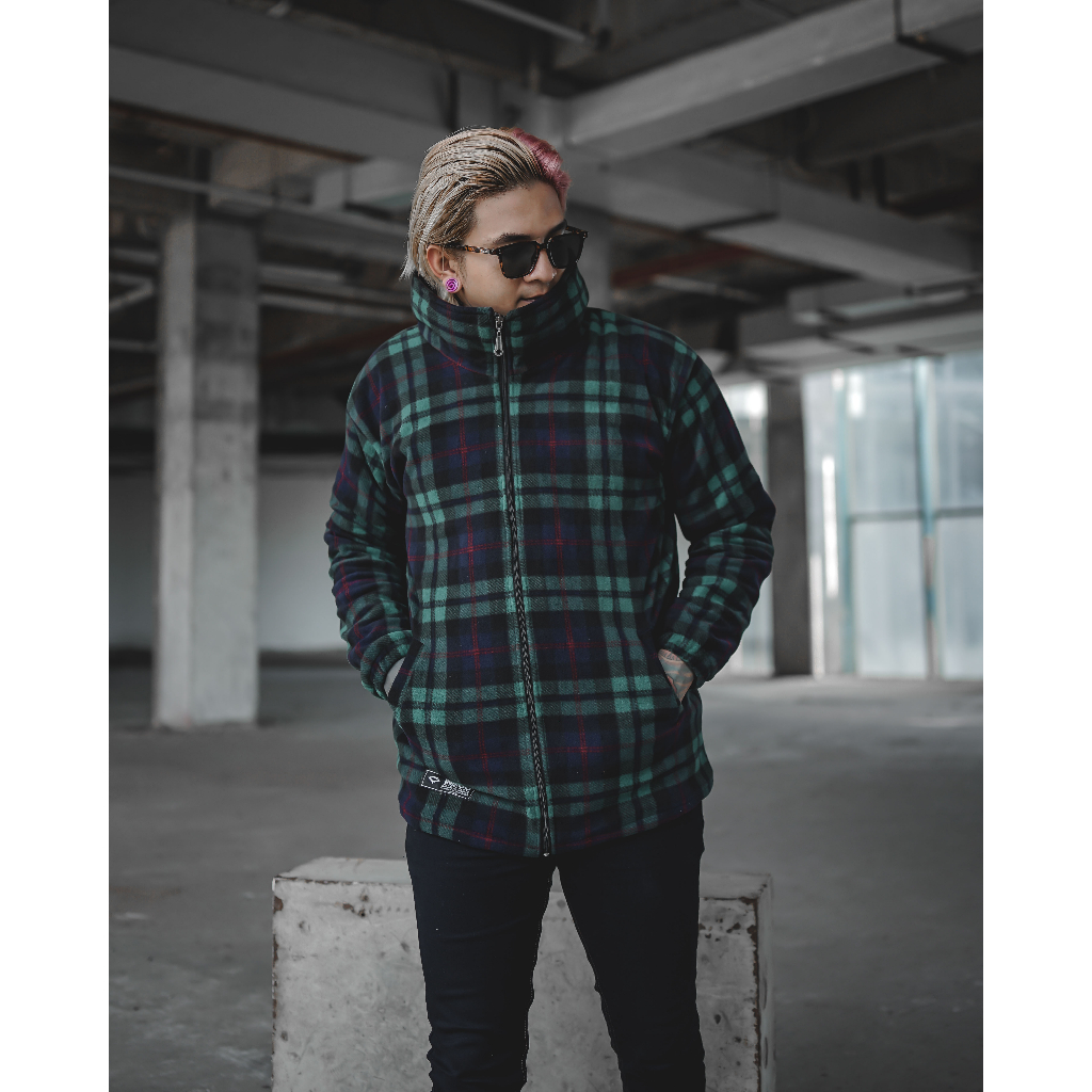 INST JAKET PRIA PLAID