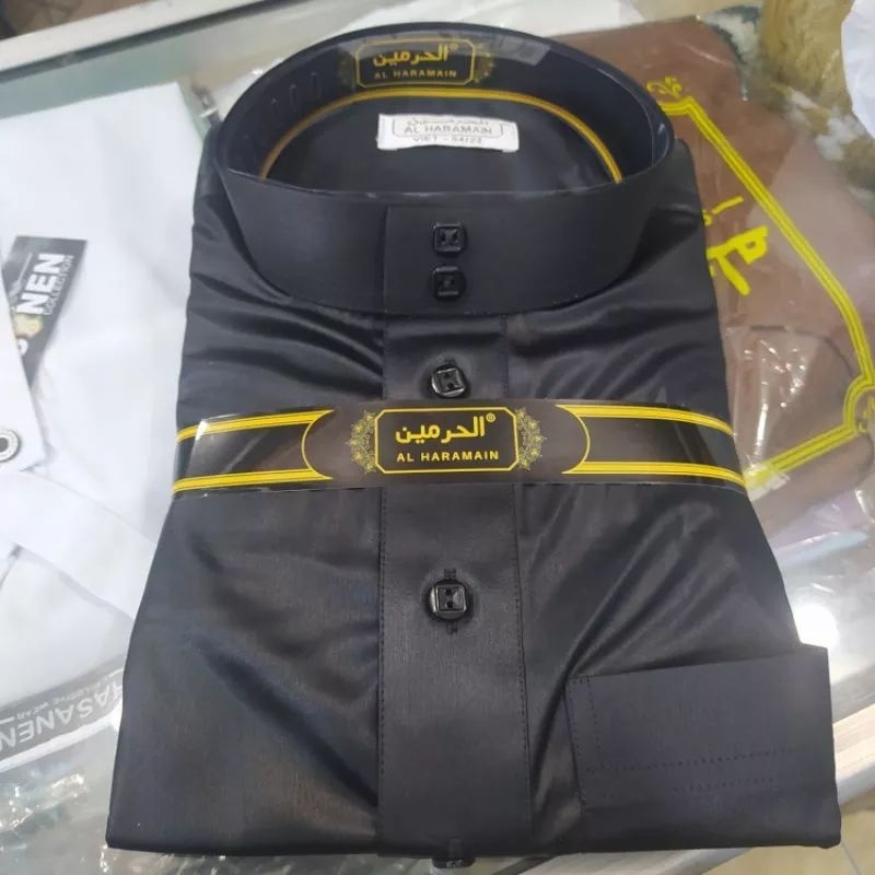 GAMIS / JUBAH HITAM AL-HARAMAIN SAUDI ORIGINAL