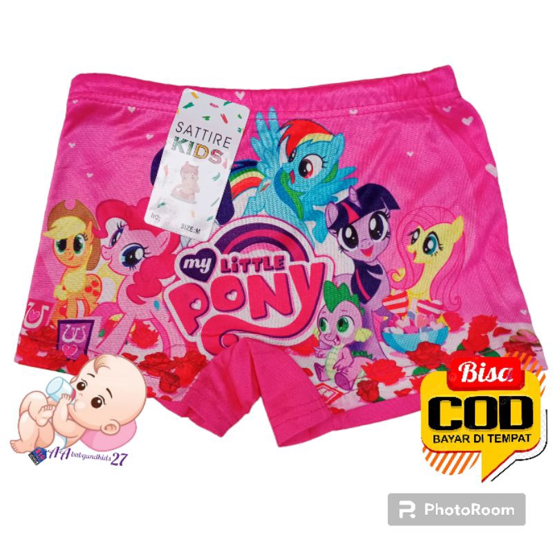 6PC SATTIRE KIDS Celana Dalam Anak Perempuan Model Boxer Ukuran M L XL Murah Nyaman Berkualitas