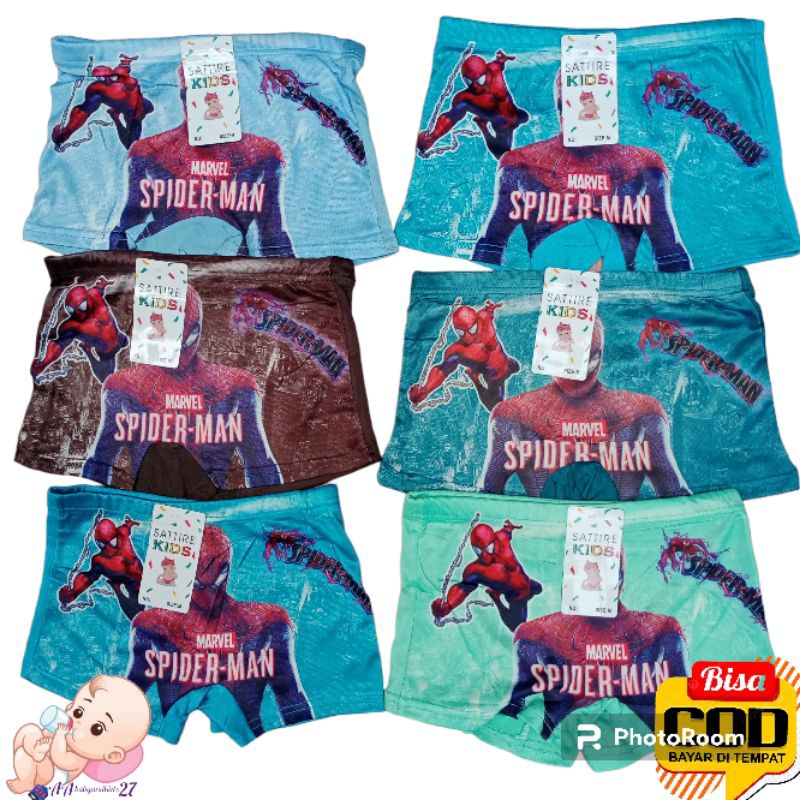 SATUAN!!! SATTIRE KIDS Celana Dalam Anak Laki Model Model Boxer Ukuran M L XL Murah Nyaman Berkualitas