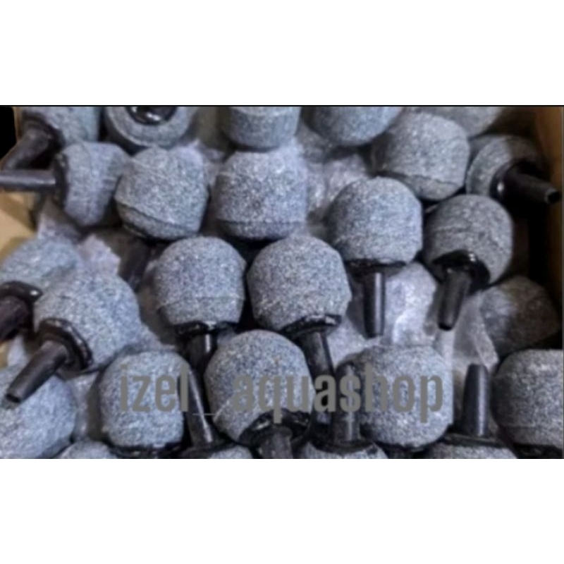 Batu Aerator aerasi gelembung udara aquarium bulat kecil