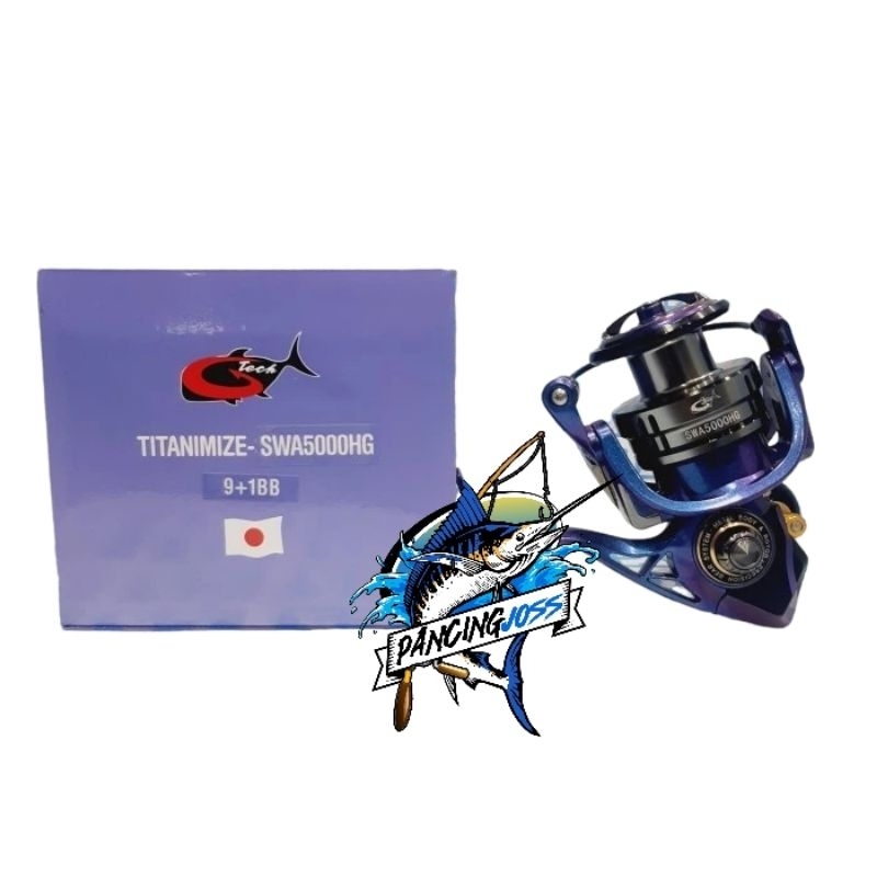 REEL SPINNING G TECH TITANIMIZE SWA 5000HG DRAG 30KG