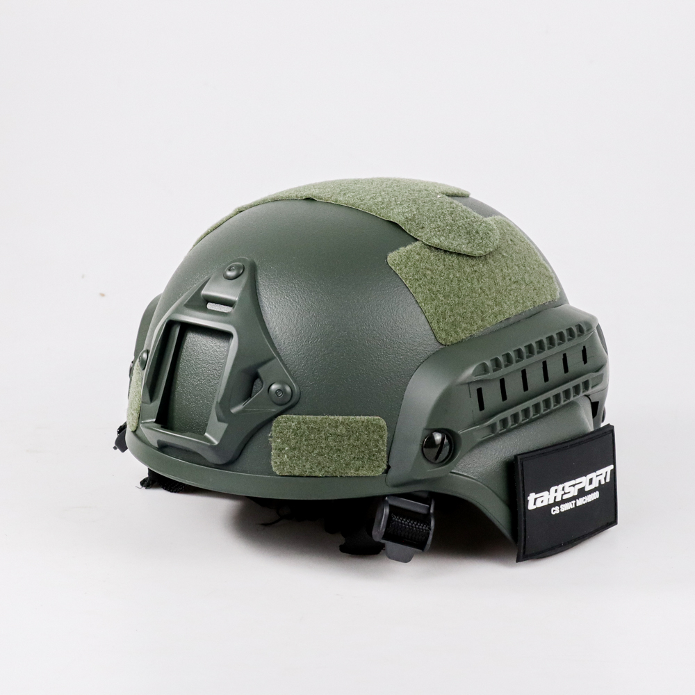 TaffSPORT Helm Tactical Airsoft Gun Paintball CS SWAT - MICH2000 - Green