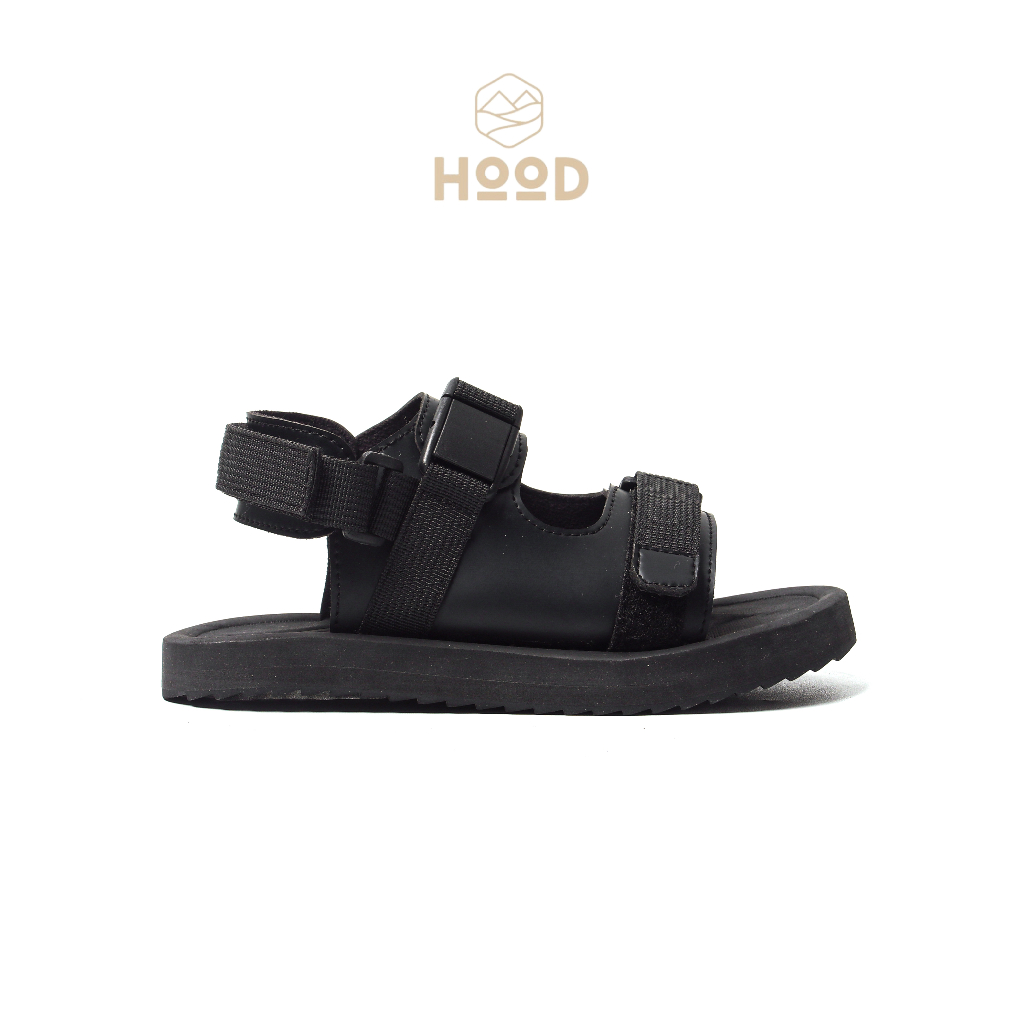 HOOD X HOODJAS Footwear - Sandal Gunung Traveling Anti Slip Anak Laki Laki Perempuan Unisex Hitam