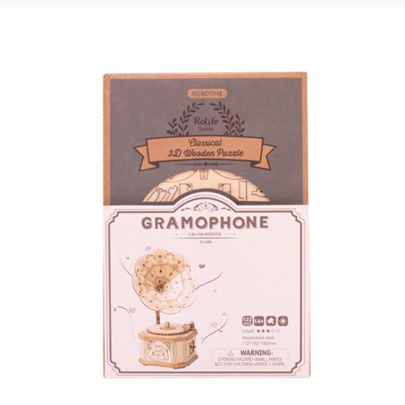 robotime classic gramophone