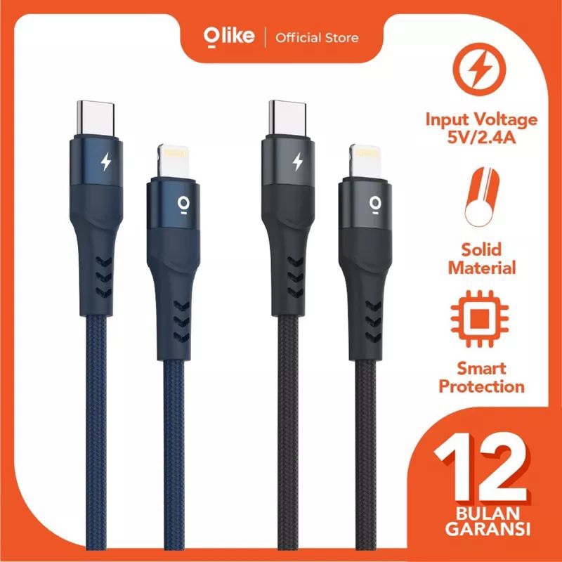 Olike D102CL USB C To Lightning 20W Fast Charging Kabel Data Charger iPhone ipad