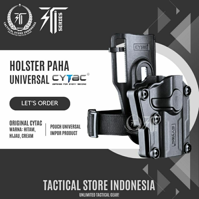 CYTAC Mega-fit Holster - Low Ride - Holster Paha Cytac