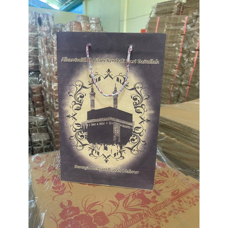 

PaperBag Haji Tas Tenteng Kertas Souvenir Haji Tas Hajatan