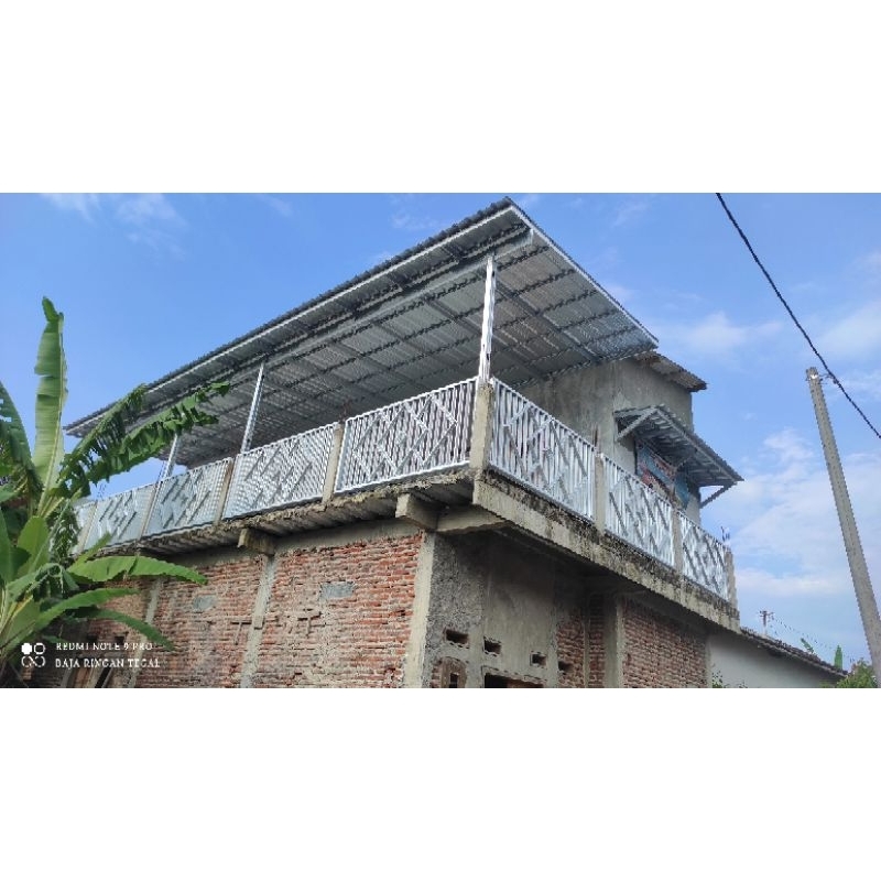 Kanopi Baja Ringan Atap Galvalum