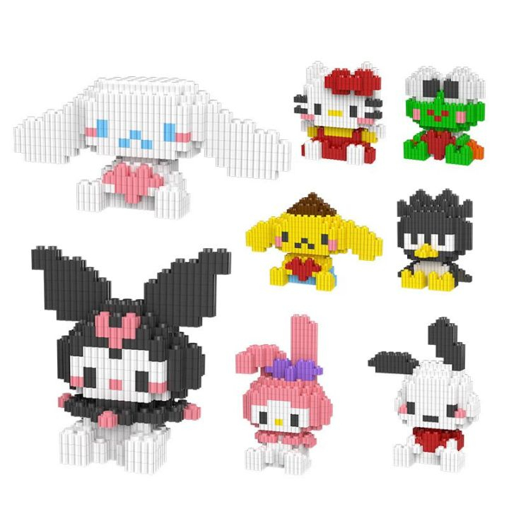 Mainan Puzzle Balok Susun Sanrio / Mainan Edukasi 3D Puzzle Nano Block Puzzle