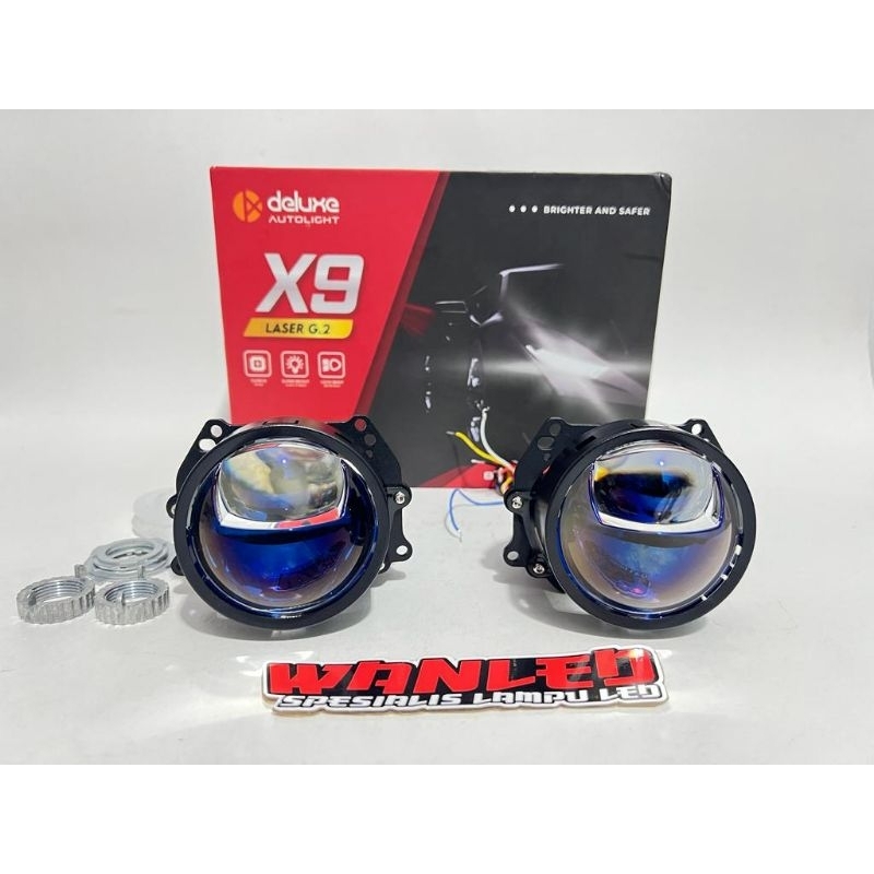 BI LED PROJECTOR DELUXE X9 G2 LASER Z1 85 W 3 INCH BLUE LENS