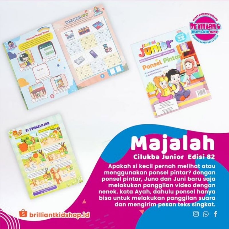 Majalah Cilukba Junior Edisi 82 Ponsel Pintar