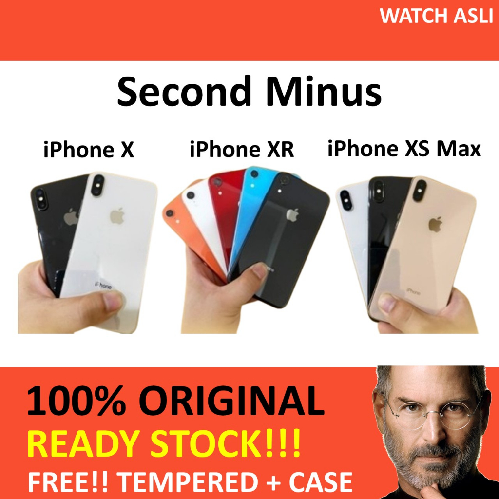 [MINUS] iPhone X | XR | XS | MAX 512gb 256gb 128gb 64gb Fullset Second