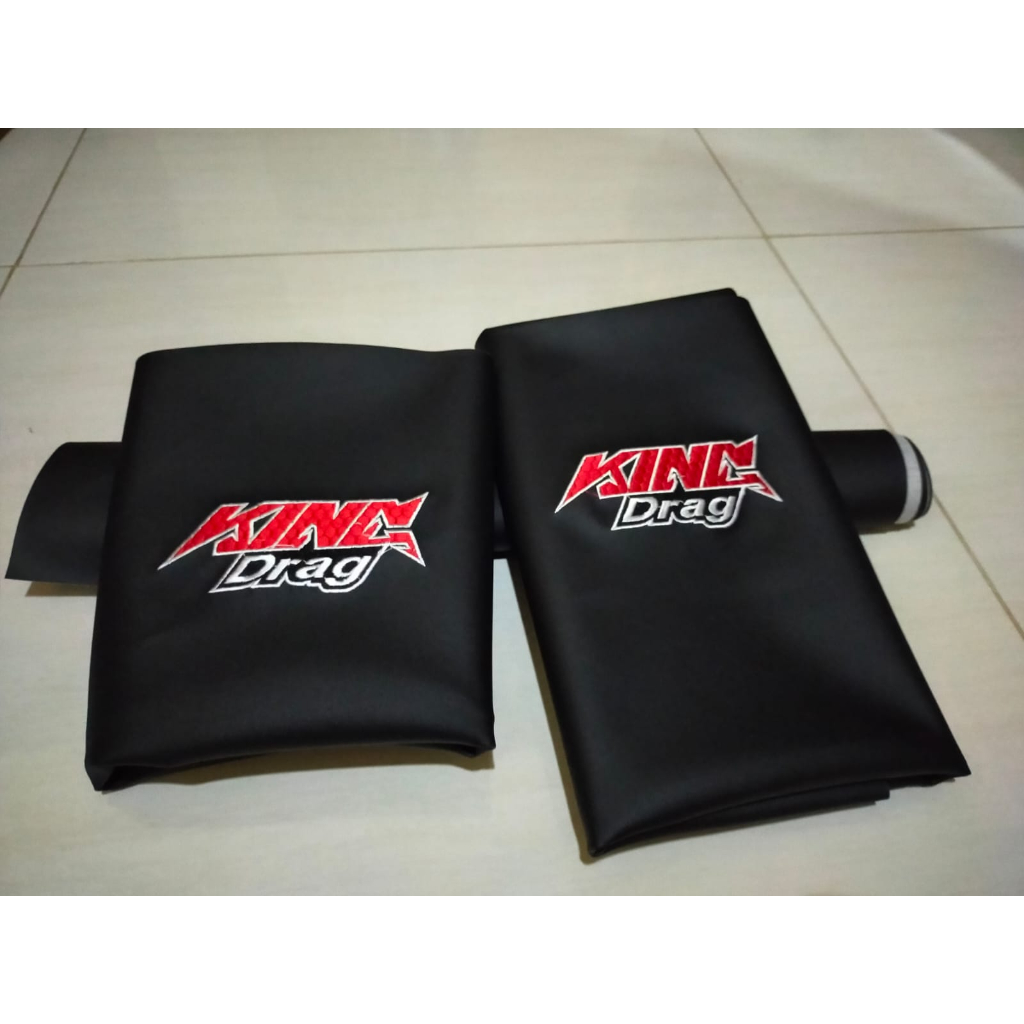 COVER/KULIT/SARUNG JOK SATRIA FU BORDIR KING DRAG / KULIT KING DRAG MOTOR SATRIA FU / KING DRAG COVE