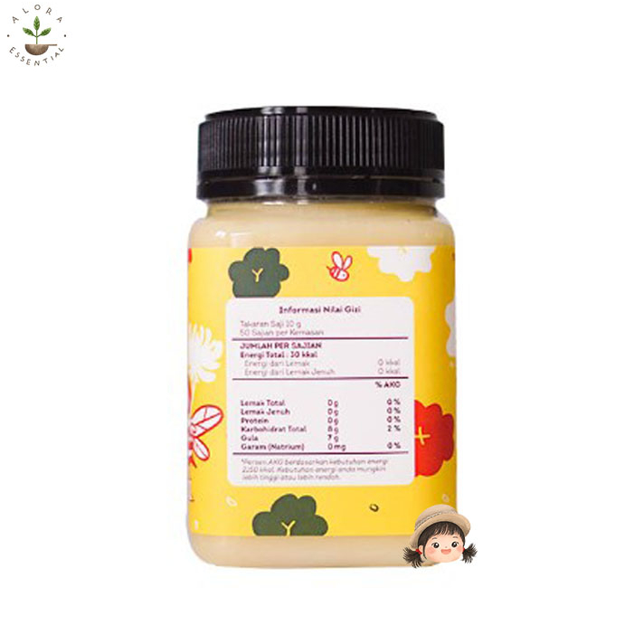 Hillary Farm Clover Honey 500 Gram - Free Sendok Kayu