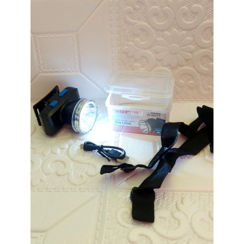 #SURYA Senter kepala Super LED 15 Watt#