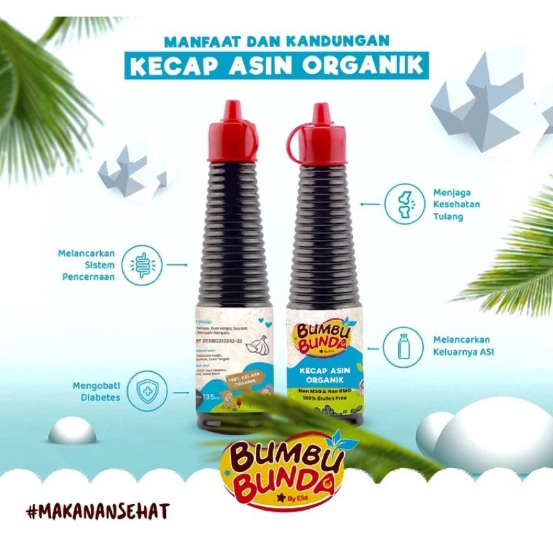 

Bumbu Bunda by Elia Kecap Asin MPASI Non MSG 135ml