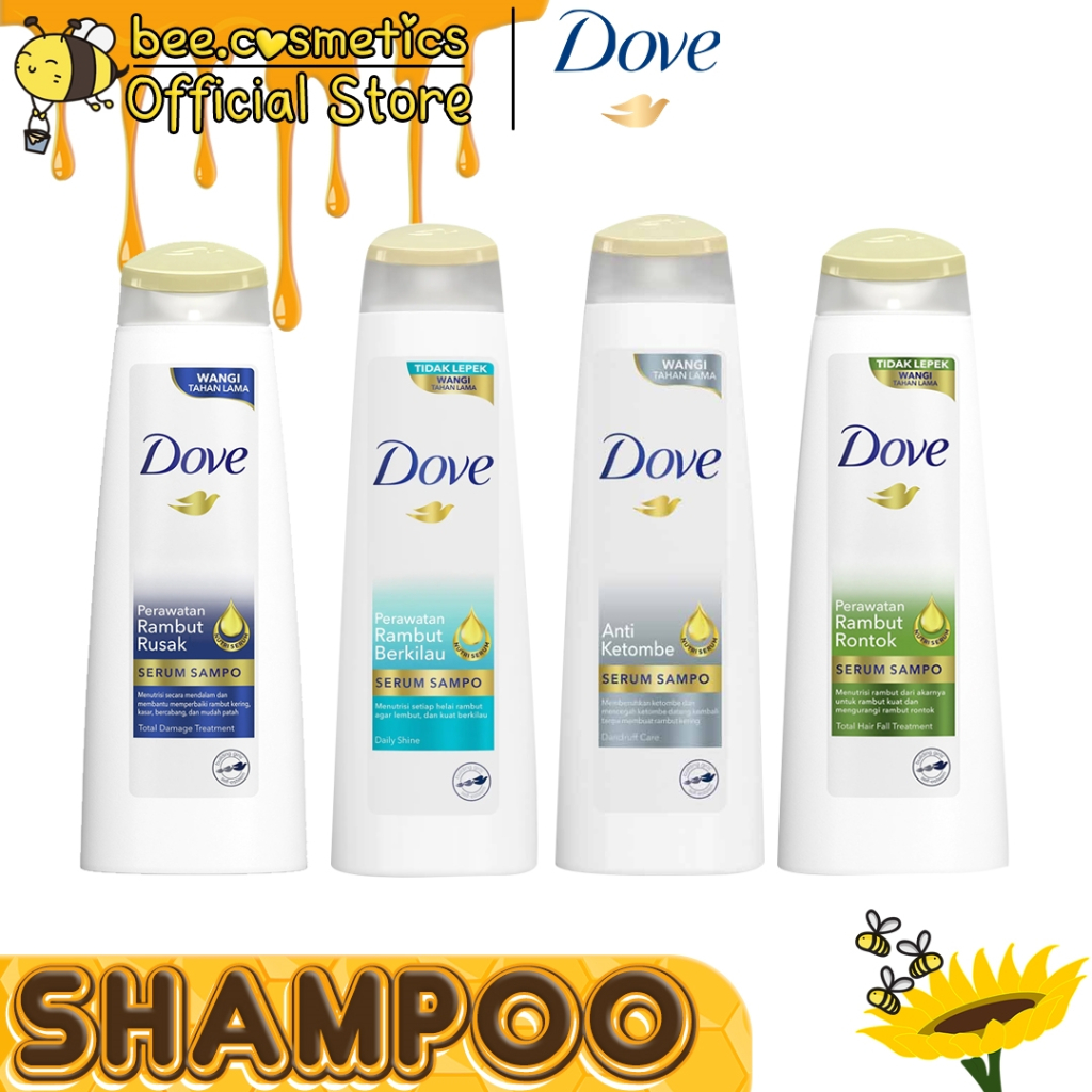 DOVE SERUM SHAMPOO 70ML - 135ML SERIES ( ANTI KETOMBE / RAMBUT BERKILAU / RAMBUT RONTOK / RAMBUT RUS