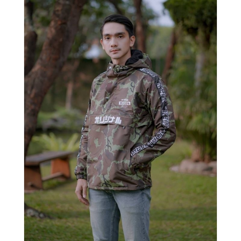 jaket Pria Cagoule Outdoor Windbreaker Distro Original