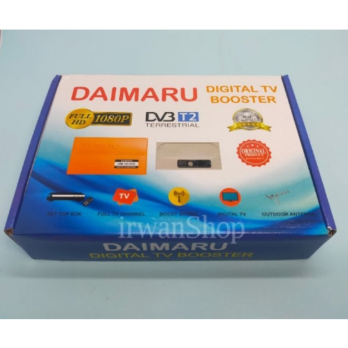 Booster Antena Tv Digital UHF Daimaru DM 307DB Satu Set Power suplay dan booster outdoor