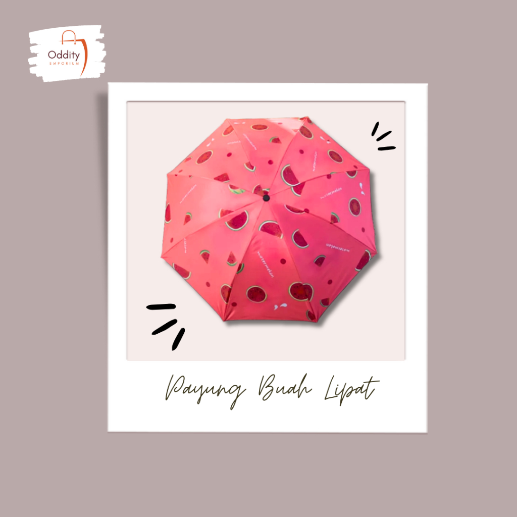 Payung Buah Lipat - Payung Otomatis Motif Buah