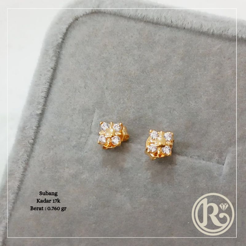 Anting Subang Model Emas Asli Kece